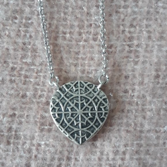 Lucky Brand Boho Necklace, Silver Chain with Pendant - Picture 5 of 5